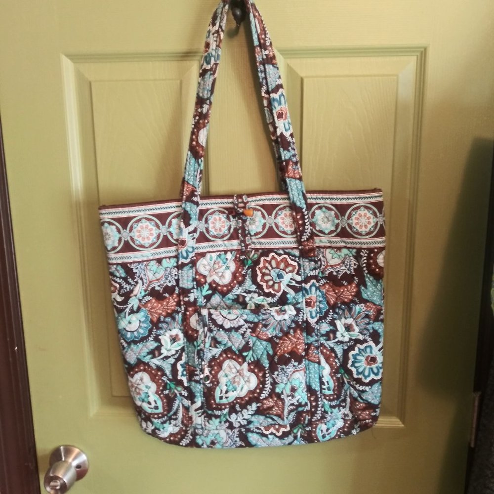 Vera Bradley LARGE TOTE (Java Blue) Pattern